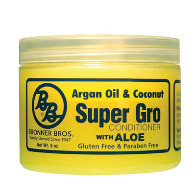 Bronner Bros Argan Oil & Coconut Super Gro Conditioner With Aloe 6 oz