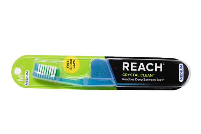 Reach Crystal Clean Toothbrush Medium 1 count