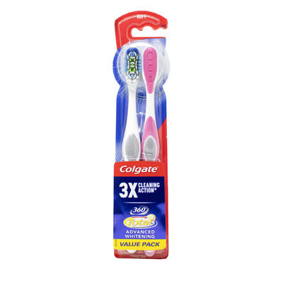 Colgate 360 Surround Toothbrush Twin Pack Soft