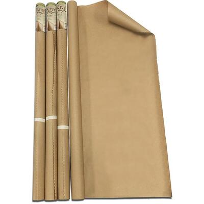 Bazic All-Purpose Natural Kraft Wrap Paper Roll 30'' x 14 Feet