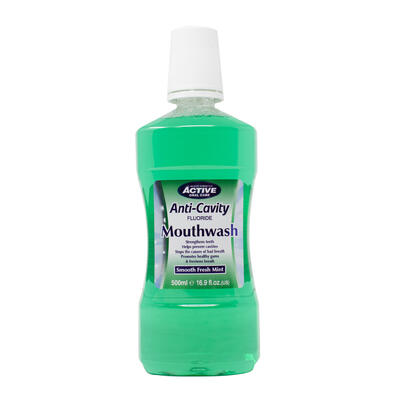 Beauty Formulas Anti-Cavity Smooth Fresh Mint Mouthwash 500ml