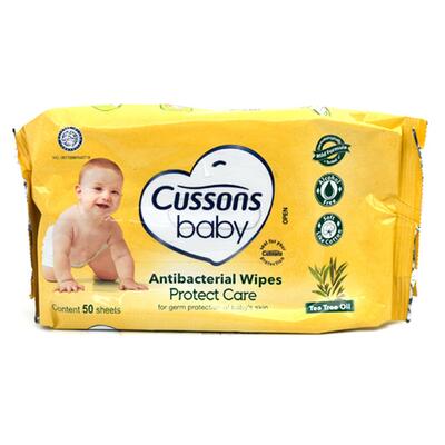 Cussons Baby Antibacterial Tea Tree Oil Wipes 50 ct