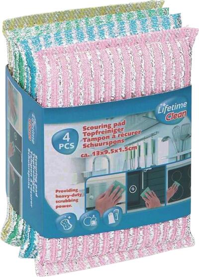 Lifetime Clean Scouring Pad 4pcs