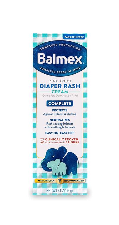 DNR Balmex Diaper Rash Cream 4 oz