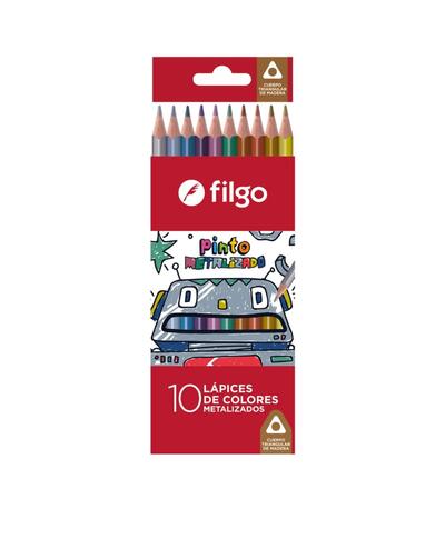 Filgo Metallic Colored Pencils 10 pieces