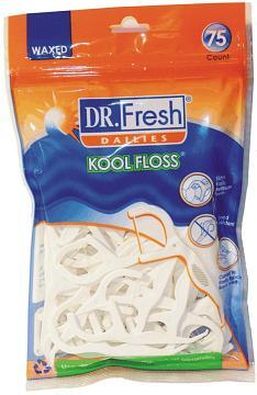 Dr. Fresh Dailies Kool Floss 75 count