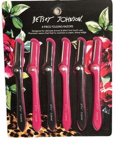 Betsey Johnson 6 Piece Folding Razors