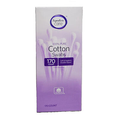 Signature Care 100% Pure Cotton Swabs 170ct