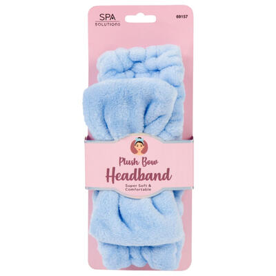Spa Solutions Plush Bow Headband