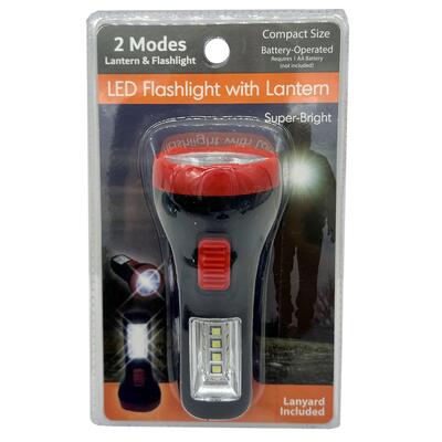 2-in-1 Battery Operated LED Flashlight & Lantern
