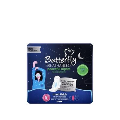 Butterfly Breathables Maxi Thick Extra Long 8 count