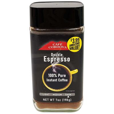 Cafe Cordova Double Espresso Instant Coffee 7oz