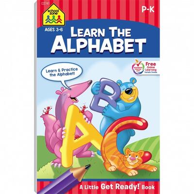 School Zone Learn The Alphabet Workbook  Ages 4