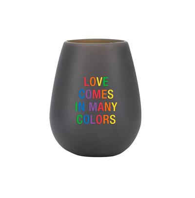 Love In Many Colours Silicone Wine Cup 12.5oz