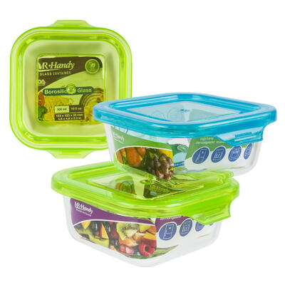 DNR Square Glass Food Container 10.1oz