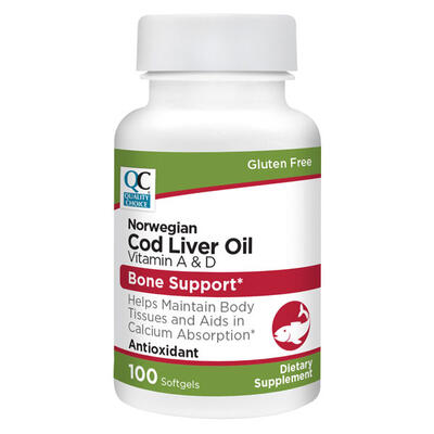 QC Norwegian Cod Liver Oil 100ct