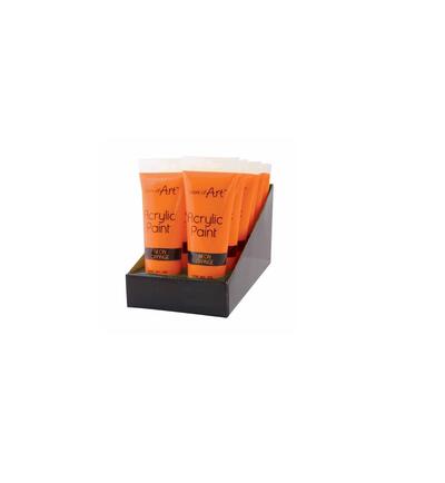 Neon Orange Acrylic Paint 120ml