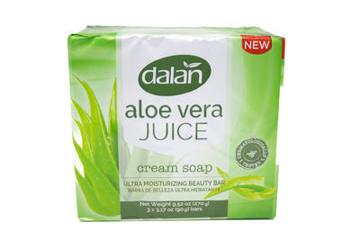 Dalan Aloe Vera Juice Cream Soap 3pk