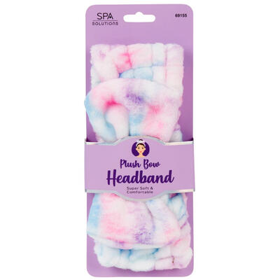Spa Solutions Plush Bow Headband