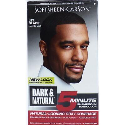 SoftSheen-Carson 5 Minute Shampoo-In Haircolor Jet Black 1 Application