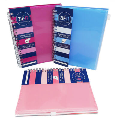 Zip It Zipper Pocket Personal Notebook