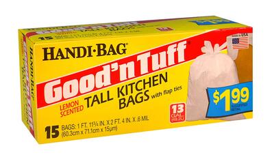 Handi Bag Good n' Tall Tuff Kitchen Bags (13 Gallon) 15 count