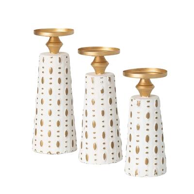 Sullivans Gilded Casual Pillar Holders