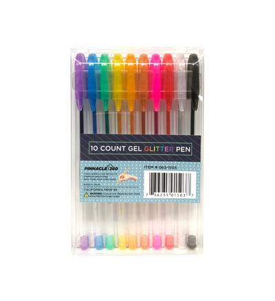 Gel Pen Gliiter 10 count