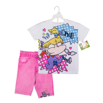 Rugrats Angelica Girls T-Shirt & Tights Set