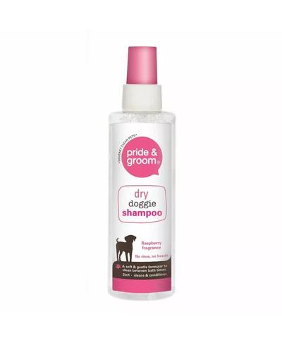 Pride & Groom Dry Doggie Shampoo Raspberry 200ml