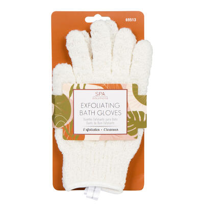 Spa Solutions Exfoliating Bath Gloves Cream