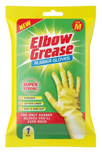 Elbow Grease Rubber Gloves Medium 1 pack