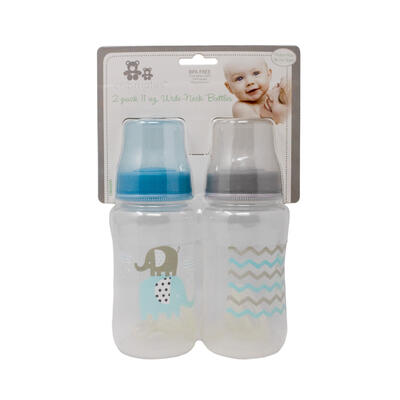 Cribmates Wide-Neck Bottles Assorted 11oz 2 pack