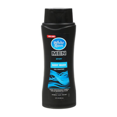 White Rain Men Sport Body Wash Cool Ocean Wave 18 oz