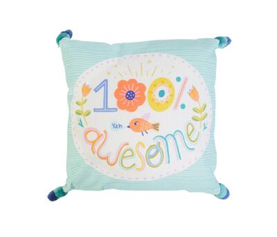 Pillow 100% Awesome 16x16