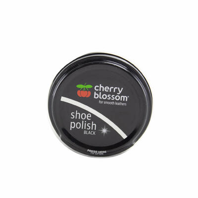 Cherry Blossom Shoe Paste Polish Black 50ml