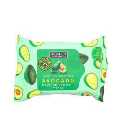 Beauty Formulas Avocado Make Up Remover Wipes 25'S