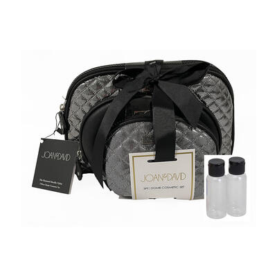 Silver Dome Cosmetic Case 3pcs