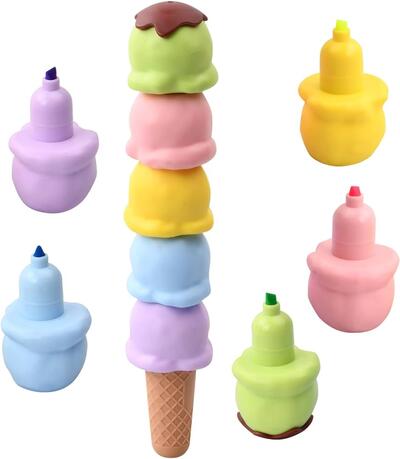 Ice Cream Stackable Highlighter 5ct