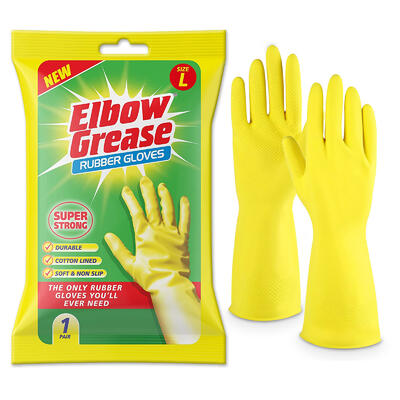 Elbow Grease Rubber Gloves Large 1 pair