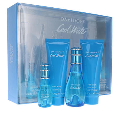 Davidoff Cool Water Women Gift Set 4pcs