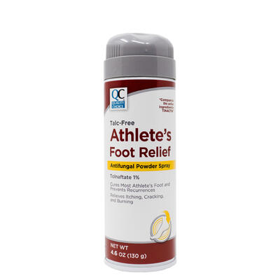 QC Athletes Foot Relief Antifungal Powder Spray 4.6 oz