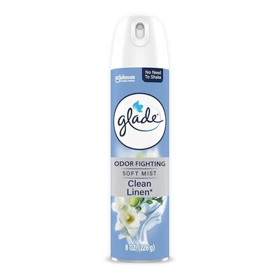 Glade Odor Gifhting Air Freshener Clean Linen 8oz