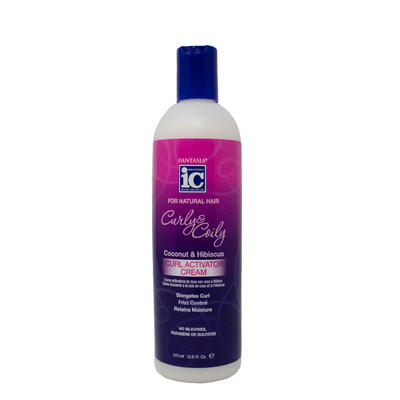 IC Curly & Coily Coconut & Hibiscus Curl Activator Cream  12.5 oz