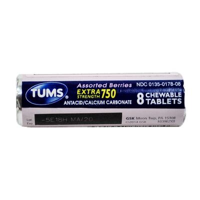 Tums Extra Strong Berries 8's