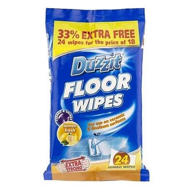 Duzzit Floor Wipes 24ct