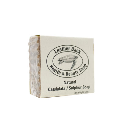 Leather Back Health & Beauty Soap Natural Cassilata/Sulphur Soap 120g