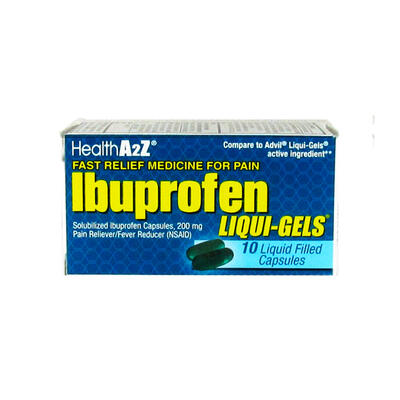 HealthA2Z Ibuprofen Liquid Filled Capsules 10ct