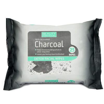 Beauty Formulas Detox Facial Wipes 25 count