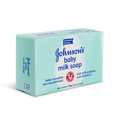 Johnson's Baby Milk Bar Soap With Milk Proteins & Vitamin E 100g